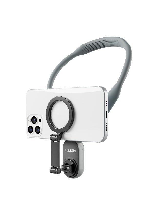TELESIN Magnetic Neck Mount for Phones - Hands-Free POV/Vlog Selfie Holder for iPhone and Android - Image 3