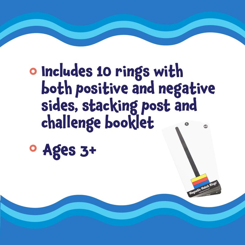 Popular Playthings Magnetic Match Rings, Magnet Matching Game STEM Learning Toy for Kids - Image 4