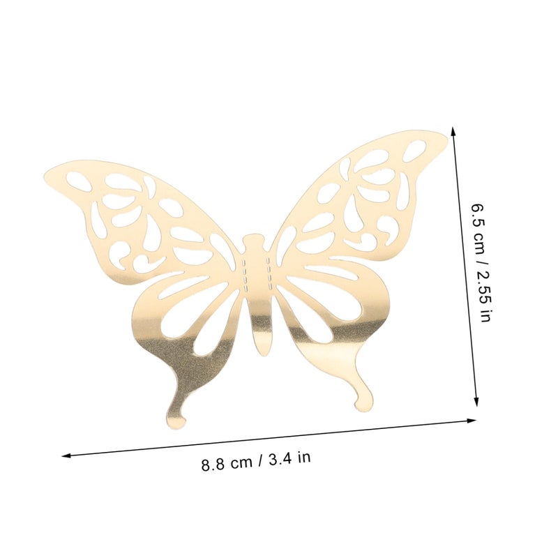 12Pcs Removable Glitter Butterfly Wall Decals for Home Cake Birthday Wedding Party Decor - Image 3