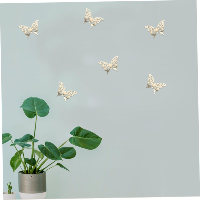12Pcs Removable Glitter Butterfly Wall Decals for Home Cake Birthday Wedding Party Decor - Image 4