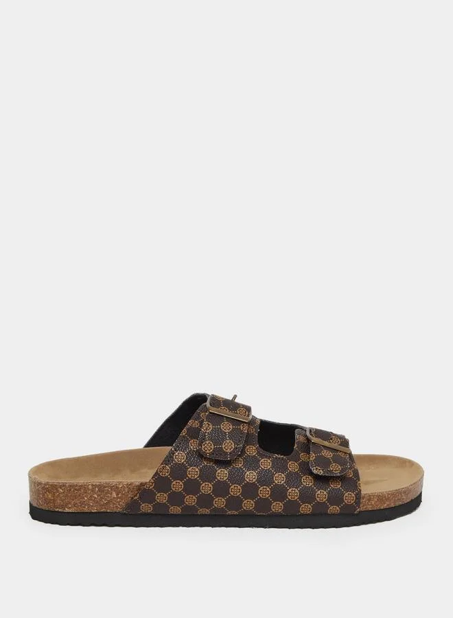 Take Two Take Two Buckle Detail Slip-On Sandals
