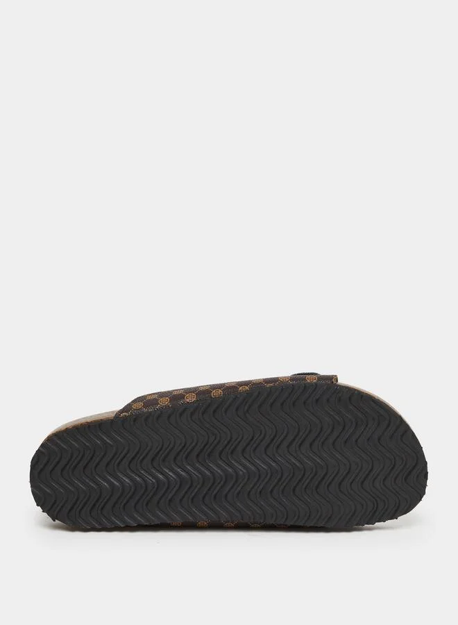 تايك تو Take Two Buckle Detail Slip-On Sandals