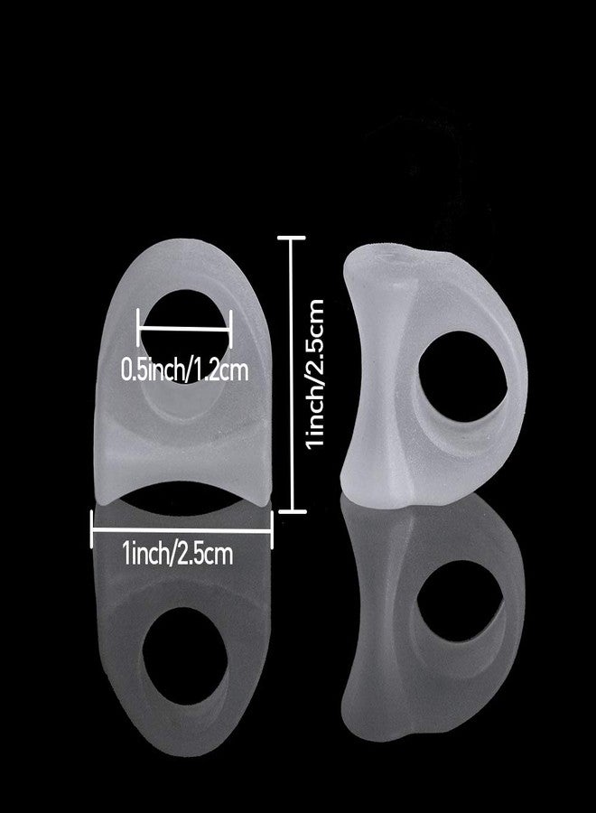 Welnove 10 Pack Toe Separators Bunion Corrector Toe Corrector-Gel Big Toe Spacers（1st/2nd Toe） Great for Relief Bunion-Hallux Valgus-Overlapping Toes Support - Clear - Image 1