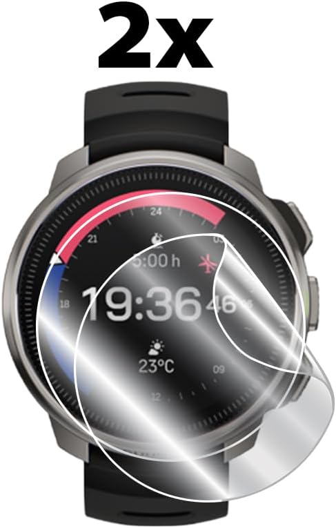 IPG for Suunto Ocean Dive Computer GPS Watch Hydrogel Screen Protector 2 Units Invisible HD Clear Film Anti Scratch GuardSmoothSelfHealingBubble Free for Ocean - Image 2