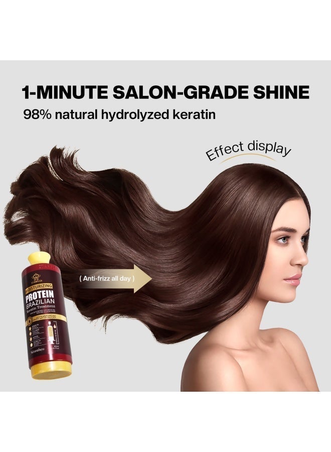STARPLEX Brazilian Keratin Treatment 800ml – Smoothing & Moisturizing for Dry, Frizzy Hair | Deep Repair with Argan Oil & Proteins | Salon Professional Care - Image 5