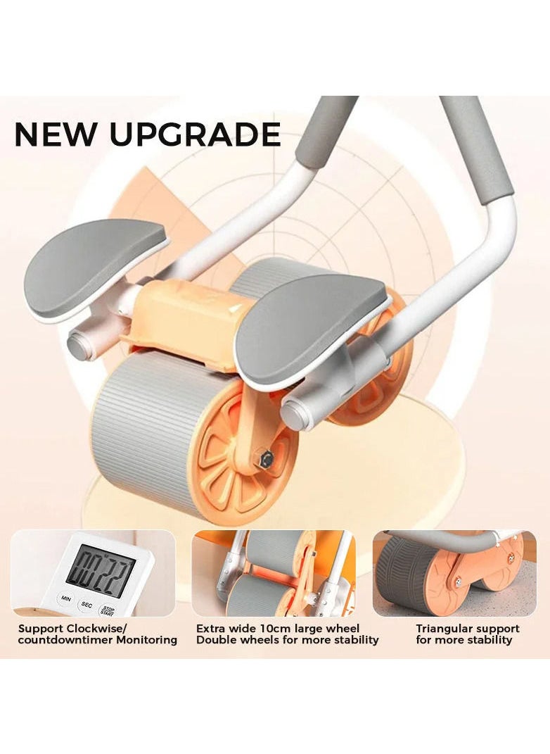 Spall - 2 Ans 1 Smart AB Wheel Built In Chip Accurate Recording Automatic Rebound Abs Workout Equipment Good Stability Free Thickened Pads Not Hurting The Knees - Image 1