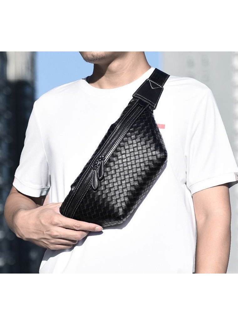 REBENUO Small bag easy to carry for travel high qualitY for work wings for storing papers and phone multiple uses adjustable shoulder strap black model 9611 - Image 5