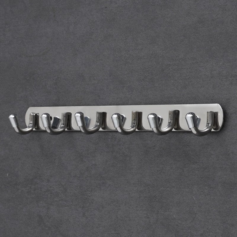Ingo creation Stainless Steel and Aluminium Alloys Zyra 6 Legs Cloth Hanger Bathroom Wall Door Hooks for Hanging Keys,Clothes,Towel,Holder, Steel Hooks Hook Rail (Pack of 3) - Image 2