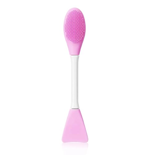 Gleva Silicone Face Mask Brush Beauty Tool, Facial Mud Mask Applicator, Clay Mask, Facial Mask Brushes, Flexible Charcoal Mask Brush for Girl & Women (Rose) - Image 1