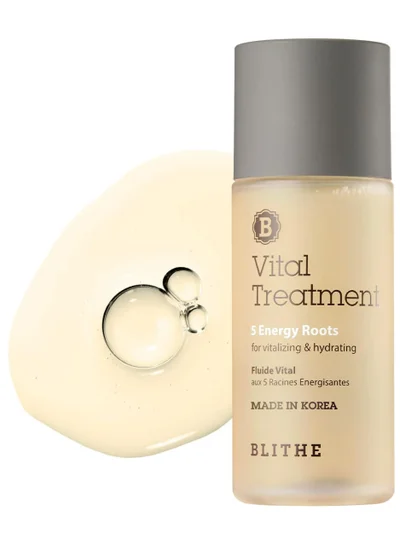 Blithe Vital Treatment 5 Energy Roots for Vitalizing & Hydrating, 54 ml - Korean Skincare, Hydrating Essence, Revitalizing and Moistruising, K Beauty, Improving Skin Radiance, for All Skin Types