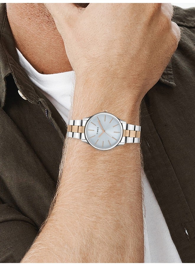 TIMEX 3 Hands Men Analog Blue Dial Coloured Quartz Watch, Round Dial with 40 mm Case Width - TWTG73SMU03 - Image 5