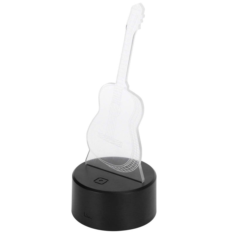 3D Guitar LED Night Light Touch Switch USB Rechargeable 7 Color Kids Bedroom Desk Lamp - Image 4
