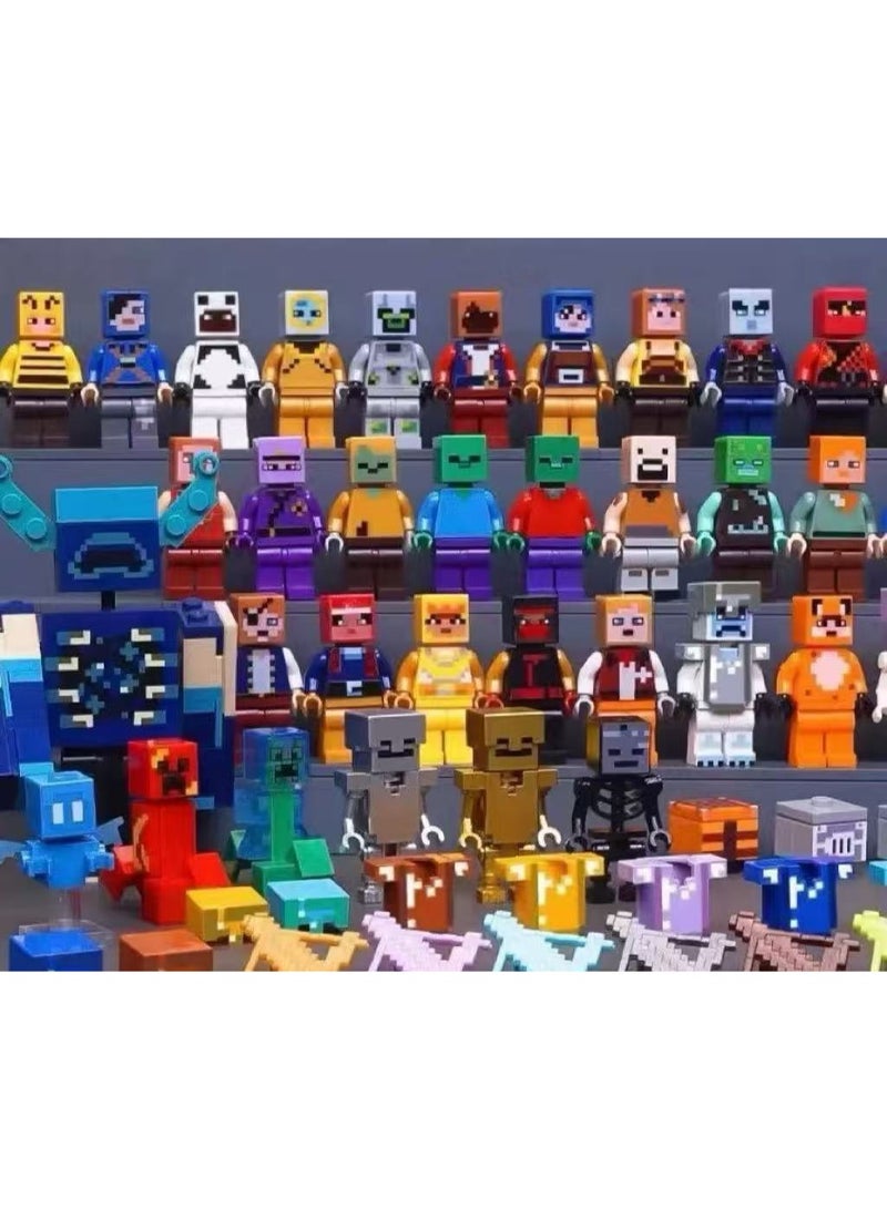 ماين كرافت 20 قطعة من شخصيات مكعبات البناء عالمي هدية تعليمية للأطفال لعبة تجميع للأولاد (نمط عشوائي) - Image 5