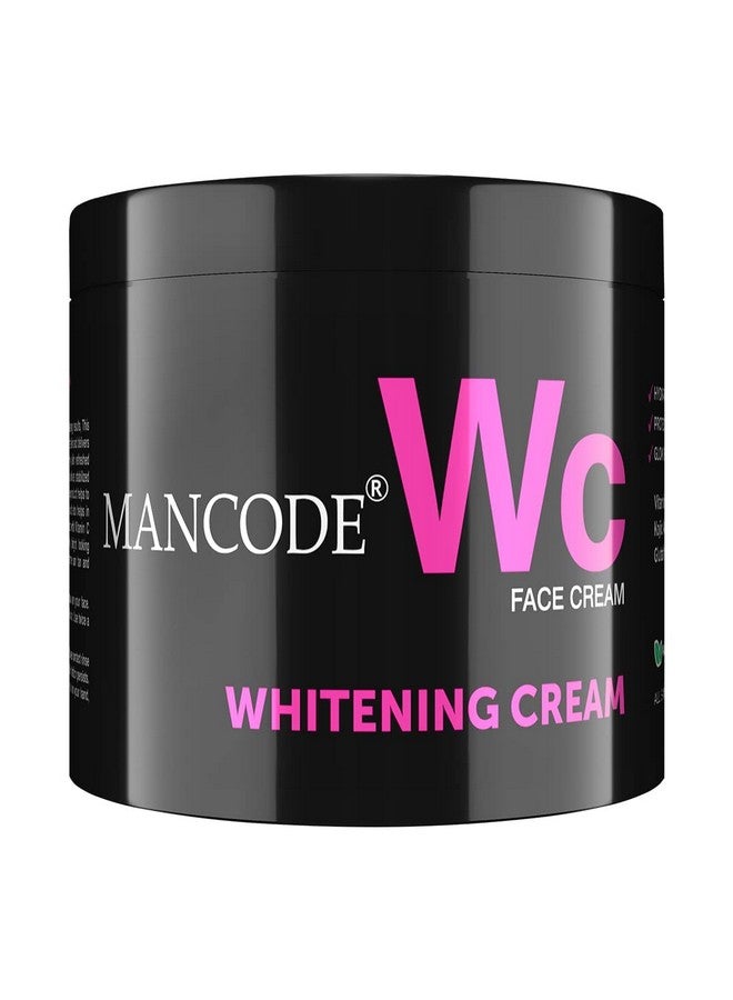MAN CODE Mancode Whitening Cream For Men 100G Glowing Radiant Skin Daily Defence From Pollution Reduces Acne & Dark Spots Cream With Uv Protect Everyday Skin Care  - Image 1