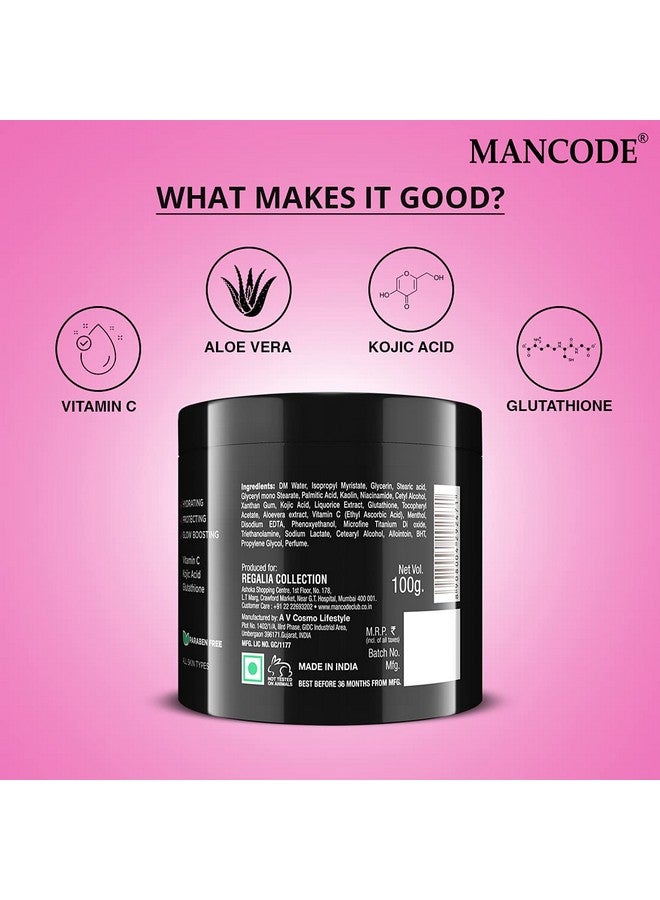 MAN CODE Mancode Whitening Cream For Men 100G Glowing Radiant Skin Daily Defence From Pollution Reduces Acne & Dark Spots Cream With Uv Protect Everyday Skin Care  - Image 5