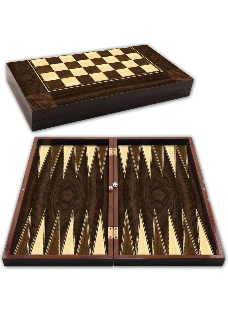 Güneş Avm - Alsepeteavm Polyester Walnut Backgammon - Image 1