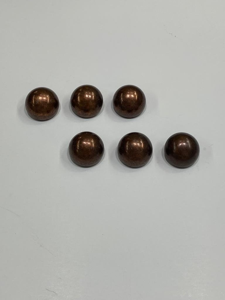 Karan Tuhafiye Coat Jacket Trench Coat Button Domed Special Coating Matte Copper Antique 6 Piece Set 2.2 cm - Image 2