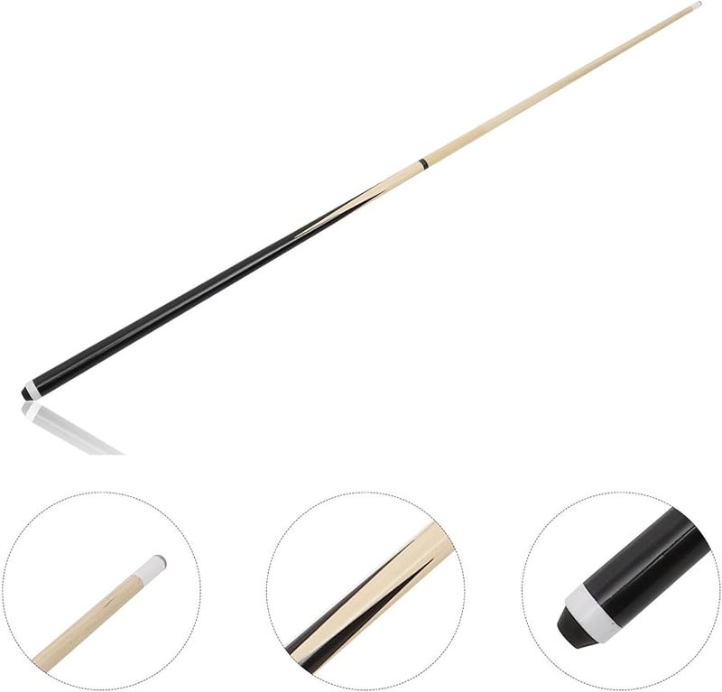 عصا البلياردو الأمريكية من الخشب الصلب للاستخدام الاحترافي والمنزلي مع قبضة مريحة وطرف مخصص - Image 4