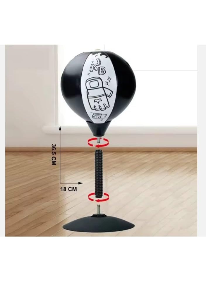 Small Kids Boxing Bag Desktop Punching Bag for Stress Relief DIY Doodle Toy Boxing Set Made of Durable Plastic - Image 3