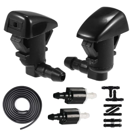 Click&Fit Windshield Washer Nozzles 2PCS replacement for Cadillac CTS 2008-2015, Chrysler 300, Dodge Charger 2011-2018, Dodge Challenger, Mercury Milan 2008–2011 - Image 1
