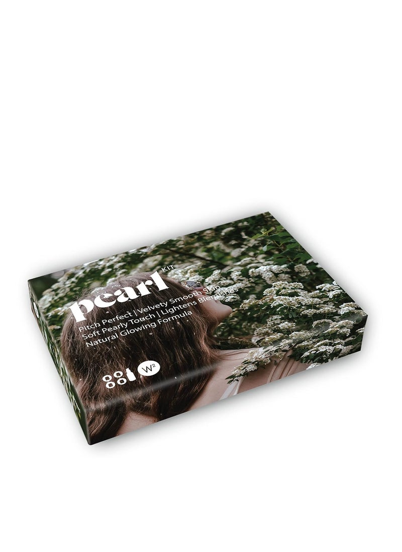 W2 W2 Why Wait Pearl SnoWhite Facial Kit Pearl Cleansing Gel Scrub Massage Cream Face Mask Serum  - Image 1