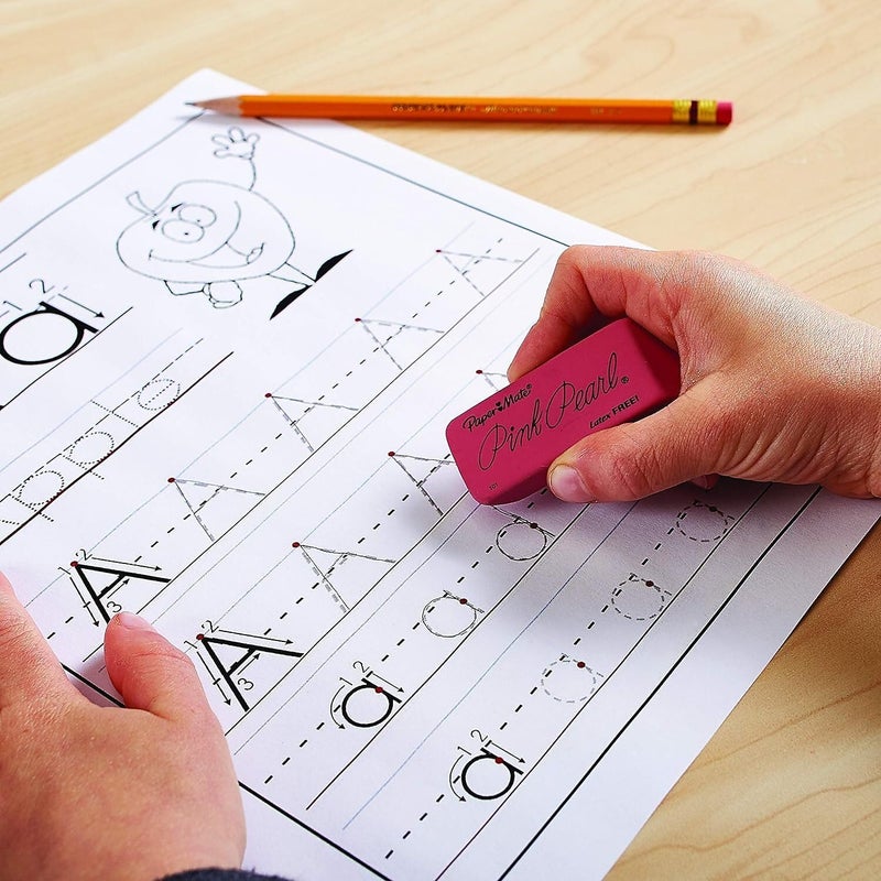 Paper Mate ممحاة بينك بيرل من بيبر ميت، متوسطة، 24 قطعة - Image 2