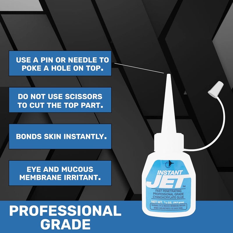 JET GLUE Instant Jet 2 oz Professional Grade Cyanoacrylate Glue by Jet Glue - Image 2