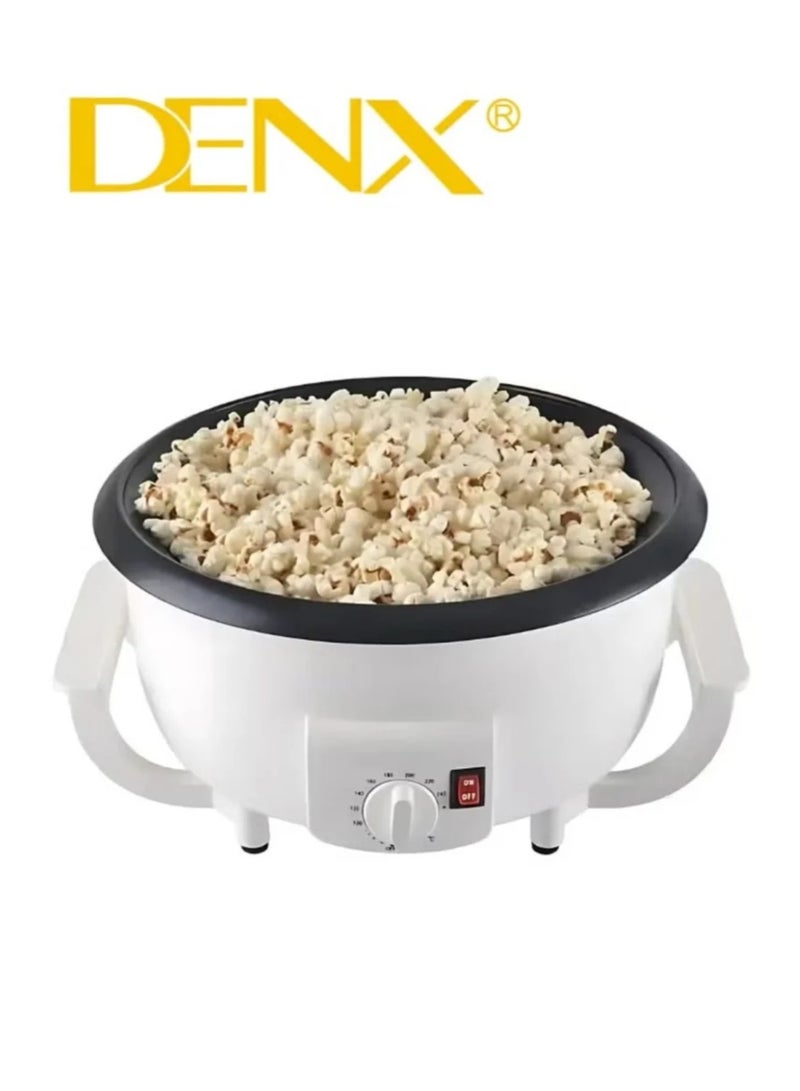 Dinex Electric coffee roaster and popcorn maker, 800W, 2L capacity, with a transparent glass lid and temperature control. Ideal for home use: roasting coffee beans, easily making popcorn and nuts. - Image 1