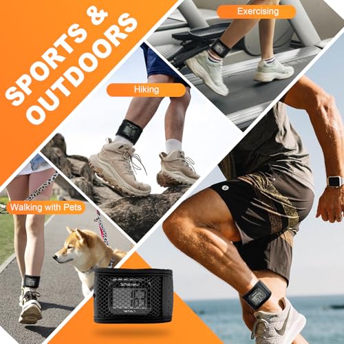 NESKLA Ankle Straps for Fitness Trackers, Soft Adjustment Pedometer Ankle Band Compatible with Fitbit, Breathable Mesh Sports Ankle Strap for Men and Women- Black (Pedometer Not Included) - Image 4
