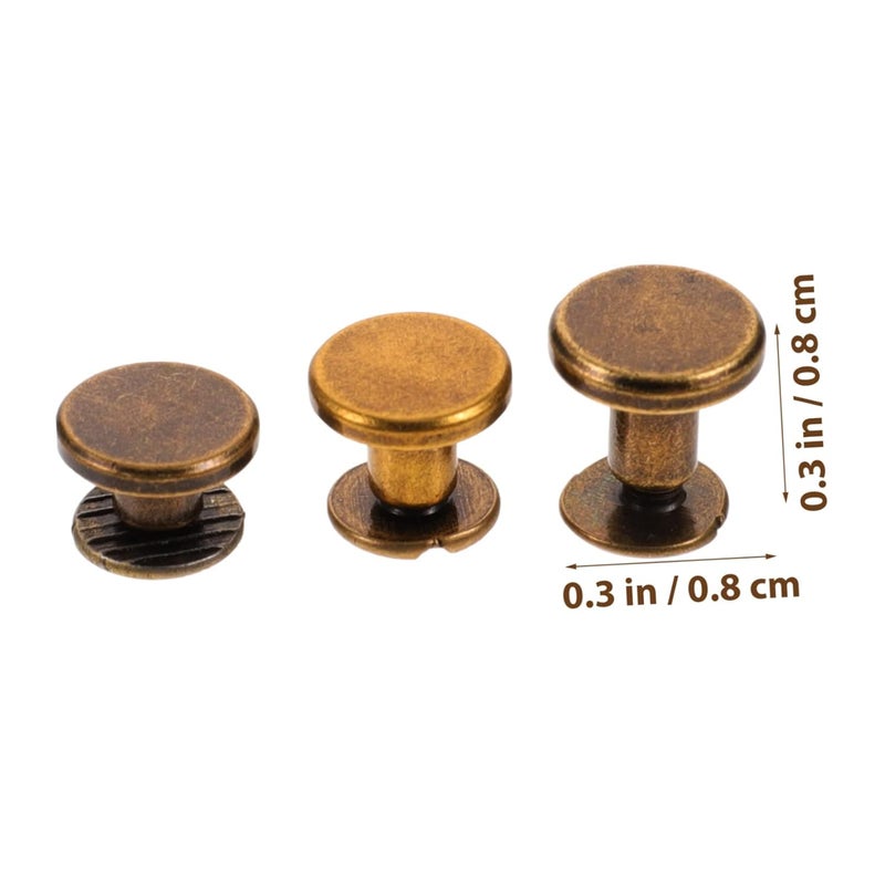 مجموعة براغي نحاسية متنوعة لأعمال الحرف اليدوية وتجميع القصاصات وتجليد الجلود - Image 3