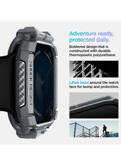 Spigen Rugged Armor for Apple Watch Series 10 (46mm) Case Cover Durable TPU (2024) - Dark Gray  - Image 4
