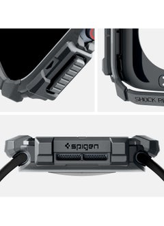 Spigen Rugged Armor for Apple Watch Series 10 (46mm) Case Cover Durable TPU (2024) - Dark Gray  - Image 2