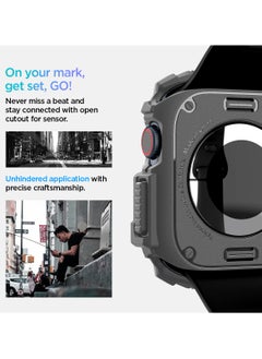 Spigen Rugged Armor for Apple Watch Series 10 (46mm) Case Cover Durable TPU (2024) - Dark Gray  - Image 5