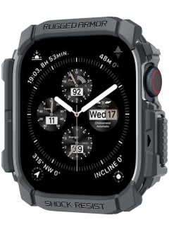 Spigen Rugged Armor for Apple Watch Series 10 (46mm) Case Cover Durable TPU (2024) - Dark Gray  - Image 1