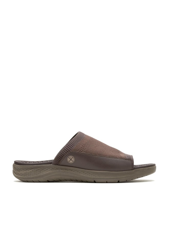 Hush Puppies صنادل سلايد بني قابلة للسحب - Image 1