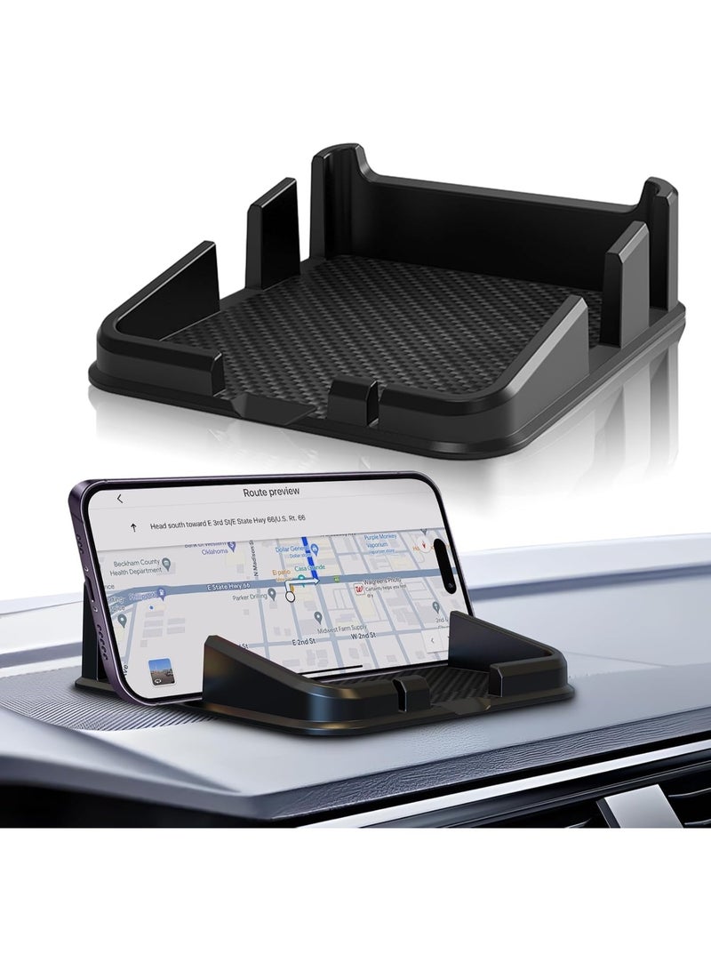 Relex Car Dashboard Mat and Dashboard Phone Holder - Anti-Slip Silicone Grip Pad for Cell Phone, Keys, Sunglasses - Universal Non-Slip Car Pad and Organizer Tray for Interior - Image 1