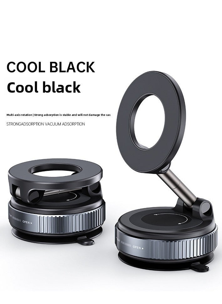 1pcs vacuum adsorption mobile phone holder car rotating magnetic mobile phone holder car navigation special suction cup holder - Image 1