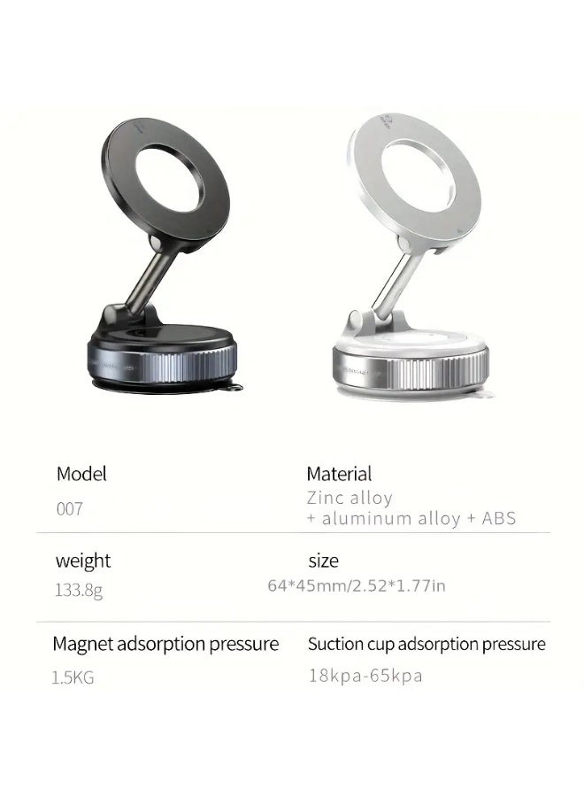 1pcs vacuum adsorption mobile phone holder car rotating magnetic mobile phone holder car navigation special suction cup holder - Image 3