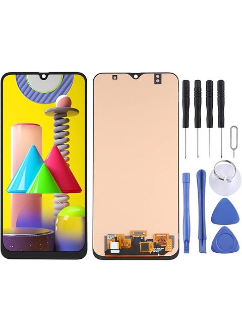 طقم الهاتف المحمول شاشة LCD ومحول رقمي من مادة OLED مجموعة كاملة لهاتف Samsung Galaxy M31 Galaxy M31 Prime Sm M315 شاشة التجميع الكلي