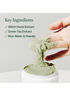 arencia Arencia Korean Rice Mochi Face Cleanser - Face Mask, Foaming Cleanser, Gentle Scrub All in One - Deep Cleansing, Moisturizing, Pore Minimizing, Removing Blackhead- with Rice Water & Green Tea, Mugwort  - Image 5