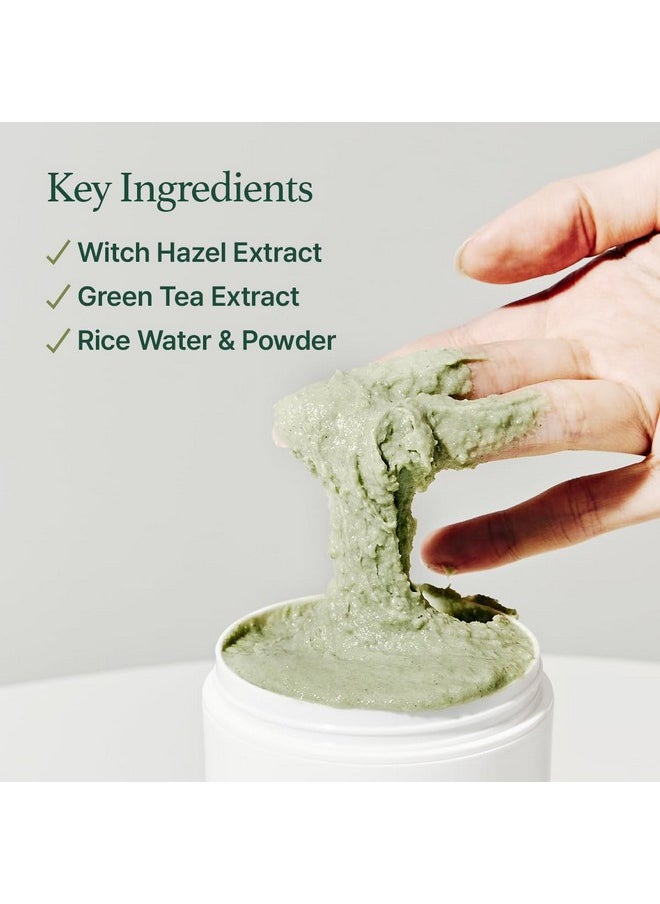 arencia Arencia Korean Rice Mochi Face Cleanser - Face Mask, Foaming Cleanser, Gentle Scrub All in One - Deep Cleansing, Moisturizing, Pore Minimizing, Removing Blackhead- with Rice Water & Green Tea, Mugwort  - Image 5