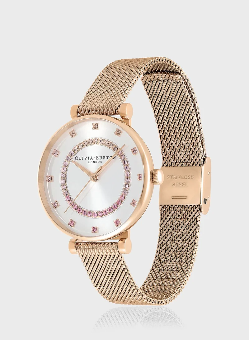 OLIVIA BURTON Belgrave Mesh Strap Analog Watch