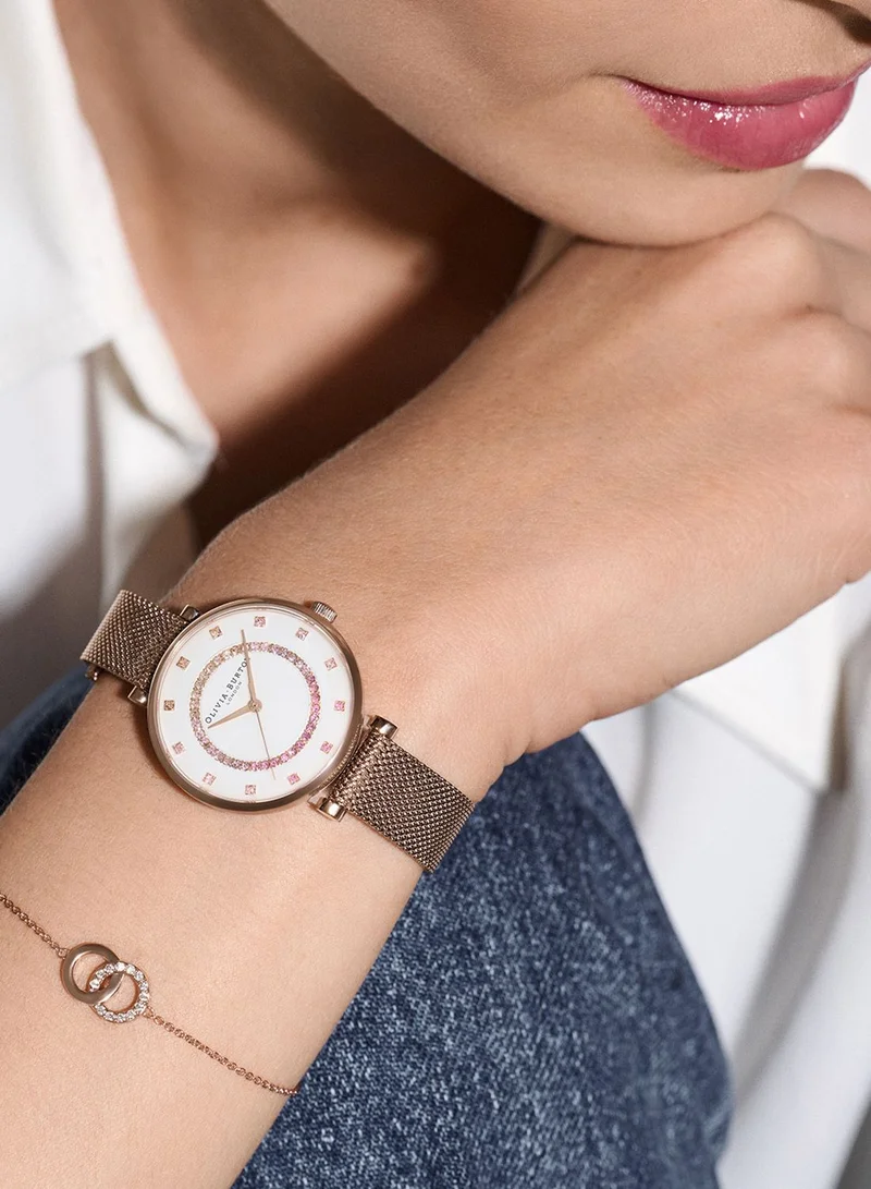 OLIVIA BURTON Belgrave Mesh Strap Analog Watch