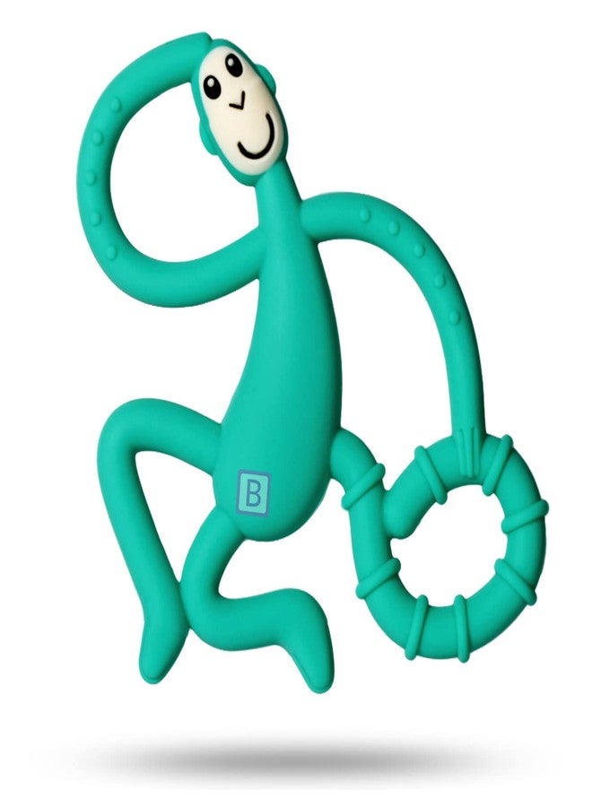 Bembika Baby Teether Toys Monkey Shape, Baby Teether Silicone, Baby Teether Keys, Baby Teether Toothbrush (Green Color). - Image 1