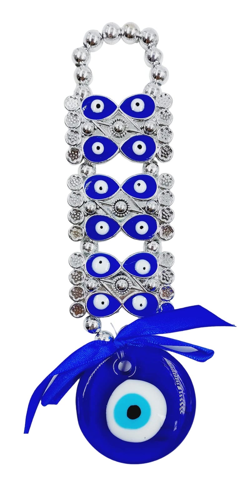ARTISKRITI Plastic Evil Eye Hanging for Home House Entrance Door Decoration, Nazar Battu for Shop Office Living Room (Blue Eyes) - Image 4