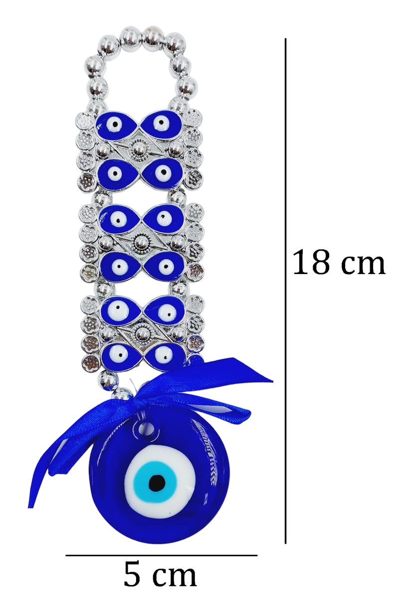 ARTISKRITI Plastic Evil Eye Hanging for Home House Entrance Door Decoration, Nazar Battu for Shop Office Living Room (Blue Eyes) - Image 3