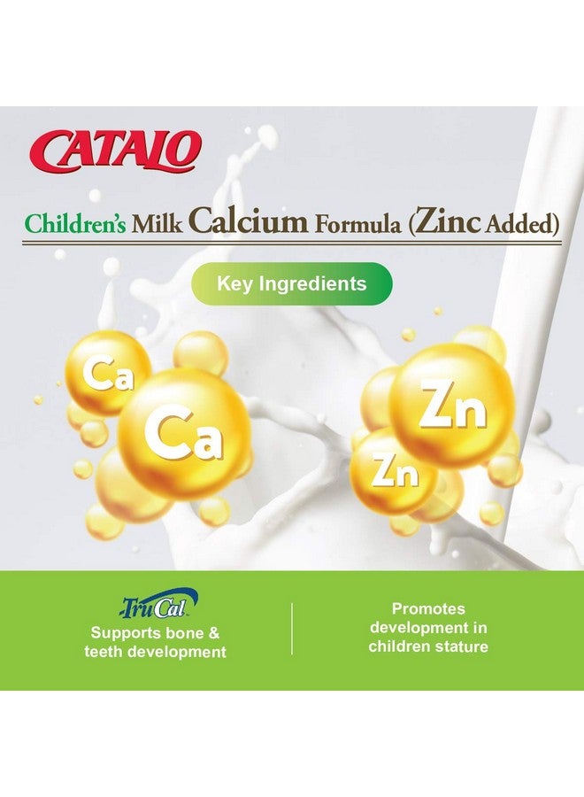 CATALO Toddler Children’s Milk Calcium Formula with Zinc Added - TruCal® Milk Calcium, Phosphorus, Magnesium, and Chelated Zinc - Vanilla Flavor, 100 Chewable Tablets - Image 4