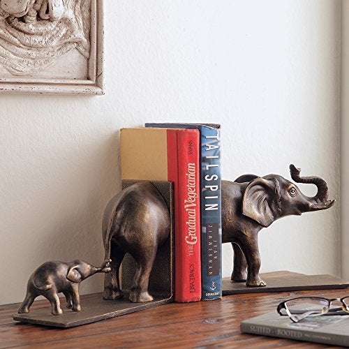 SPI Elephant and Baby Bookends - Image 2