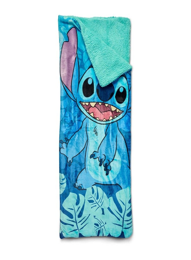 Northwest Lilo and Stitch Cloud Sherpa Slumber Bag, 27" x 56", Big Smiles - Image 1