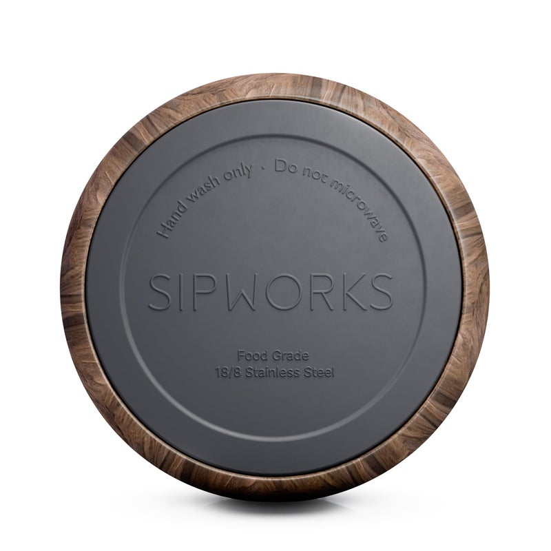 Sipworks Stainless Steel Dog Bowl â€“ 32oz Weighted Metal Food and Water Bowls for Dogs and Cats with Non-Slip Base - Pet Bowls for All Breeds Sizes for Travel & Outdoor Play - Mahogany - Image 5